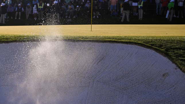 Una trampa de arena para un campo de golf en Scottsdale, Arizona