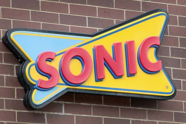 A Sonic restaurant sign in Chicago, Illinois.
