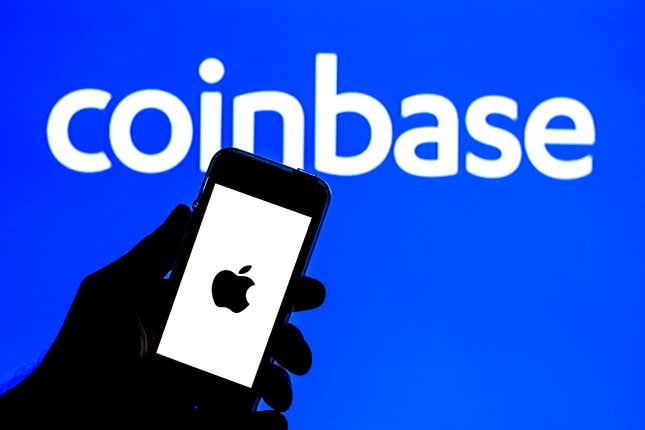 Bild für Artikel mit dem Titel Jetzt können Sie Apple Pay verwenden, um Kryptowährungen von Coinbase zu kaufen