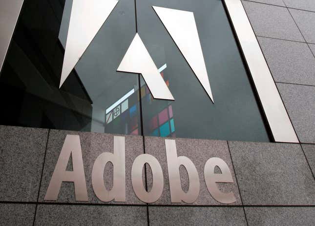 FILE - This Dec. 13, 2006 file photo shows an exterior view of the Adobe headquarters in San Jose, Calif. Adobe&#39;s $20 billion acquisition of online design company Figma is being terminated due to regulatory concerns, the companies said Monday, Dec. 16, 2023. The cash-and-stock deal, which was announced in September 2022, was initially viewed as a way to have Figma’s web-based, multi-player capabilities accelerate the delivery of Adobe’s creative cloud technologies on the web, making the creative process more productive and accessible to more people. (AP Photo/Paul Sakuma, File)