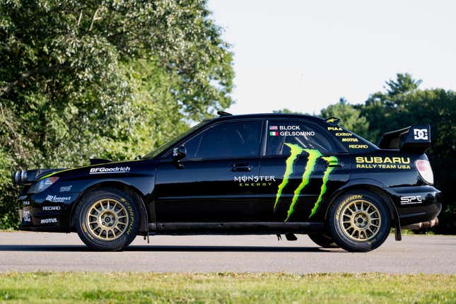 2004 Subaru Impreza WRX STI rally car raced and driven by Ken Block and Travis Pastrana