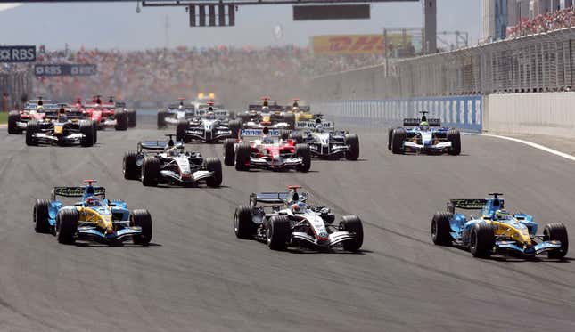 Enjoy this photo from the inaugural Turkish Grand Prix in 2005.