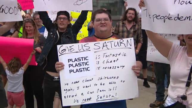 Sign-Toting Evangelists Show Up To GM Headquarters Demanding The ...
