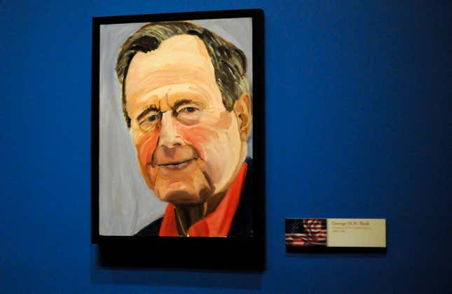 Bush's painting book is due to publish next year. A look back at his ...