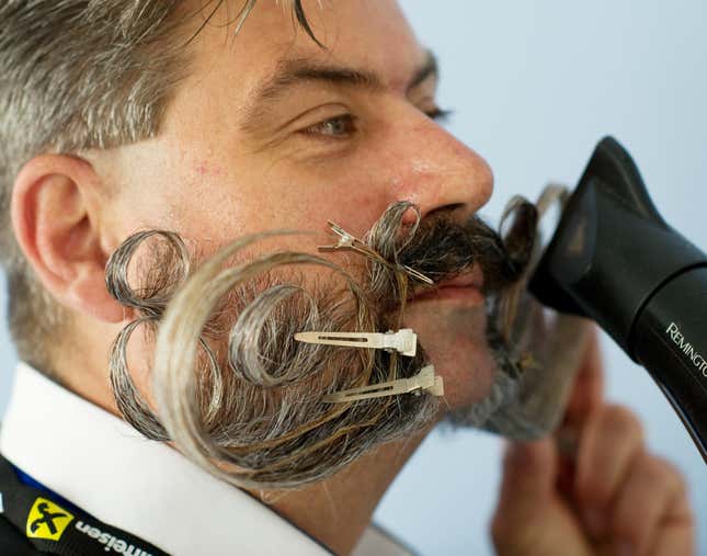 Image for article titled Photos: Prize-winning facial hair from the 2015 World Beard and Moustache Championship