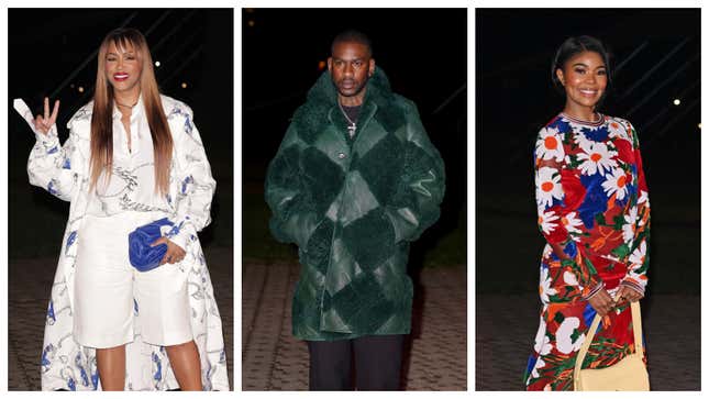 Image for article titled Black Celebs Who Attended London Fashion Week