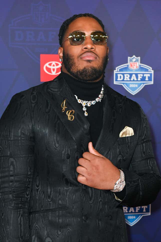 Image for article titled 2024 NFL Draft: Black Stars’ Best Red Carpet Looks