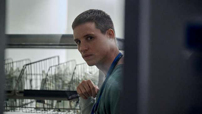 Eddie Redmayne as real-life serial killer Charles Cullen in Tobias Lindholm’s The Good Nurse.
