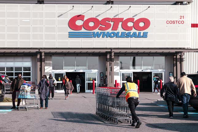 Costco has over 850 locations globally.