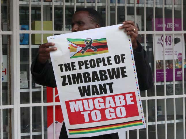 Zimbabweans are celebrating Robert Mugabe’s fall, as the 93-year-old leader tries to hold on to power