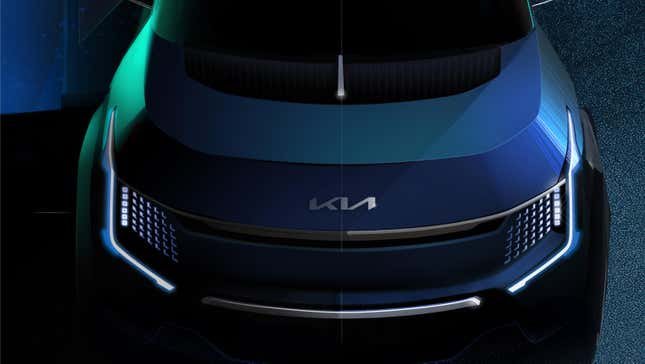 Image for article titled The KIA EV9 May Or May Not Feature A Yoke Steering Wheel