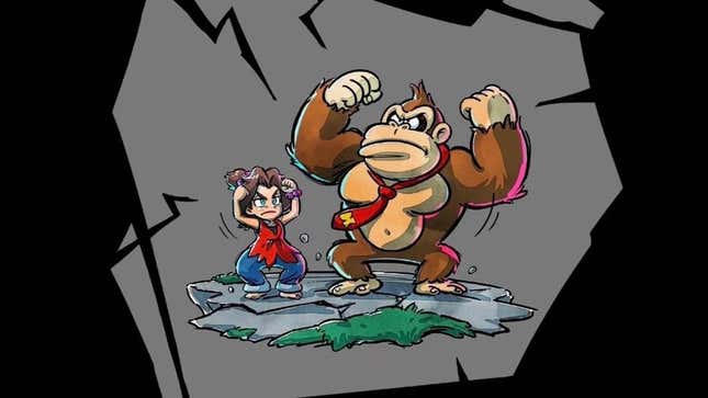 Image for article titled Donkey Kong Bananza's Loading Screen Artwork Is So Damn Good