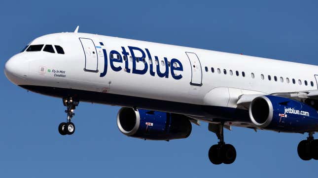 A JetBlue Airways plane