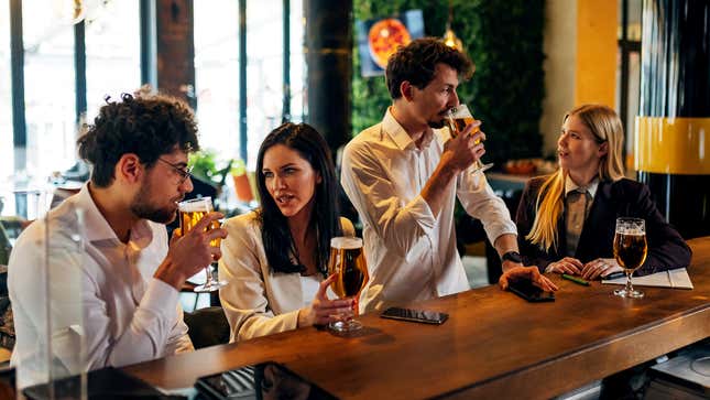 Image for article titled Restaurant Staff Has Fun After-Work Ritual Where They Enable Each Other’s Alcoholism