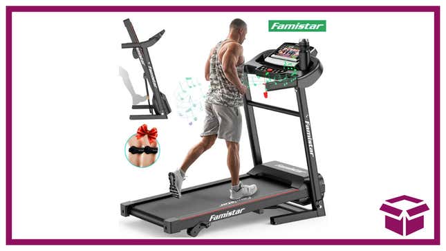 Save 63% Off on Famistar’s W500C Electric Folding Treadmill, Good for Sports Dad