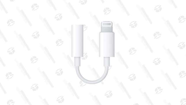 Apple Lightning to 3.5 mm Headphone Jack Adapter | $8 | Amazon