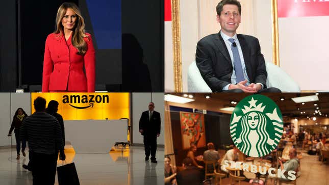 Imagen para el artículo titulado Reacción negativa de Amazon contra RTO, Sam Altman toma notas y los honorarios de Melania Trump: resumen de noticias de liderazgo