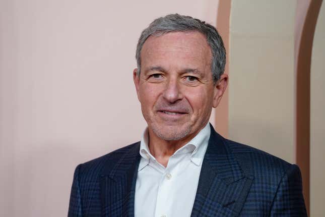 FILE - Disney chief executive Bob Iger arrives at the 96th Academy Awards Oscar nominees luncheon on Feb. 12, 2024, in Beverly Hills, Calif. During the company&#39;s annual shareholder meeting Wednesday, April 3, 2024, investors will decide whether to back Iger, or grant two board seats to activist investor Nelson Peltz and his Trian Partners. (Photo by Jordan Strauss/Invision/AP, File)