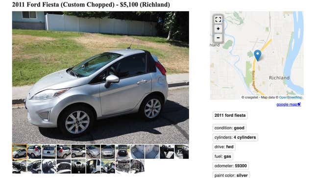 Image for article titled Grab Your Wallets: That Squished Ford Fiesta Is For Sale