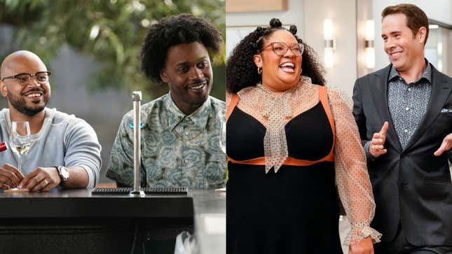 Justin Cunningham and Echo Kellum in Grand Crew; X Mayo and Jon Barinholtz in American Auto