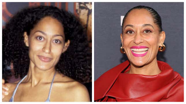 Tracee Ellis Ross, 1995; Tracee Ellis Ross, 2024.