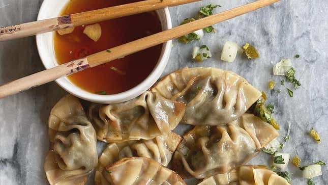 birria gyoza