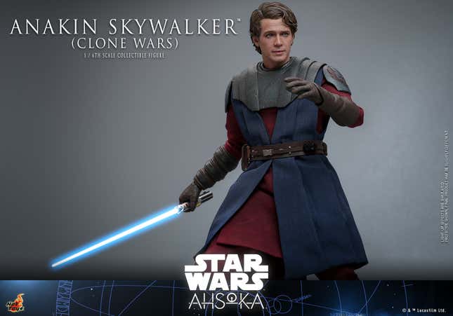 Image for article titled Hot Toys&#39; New Ahsoka Anakin Skywalker Smashes Hayden Christensen Into Clone Wars