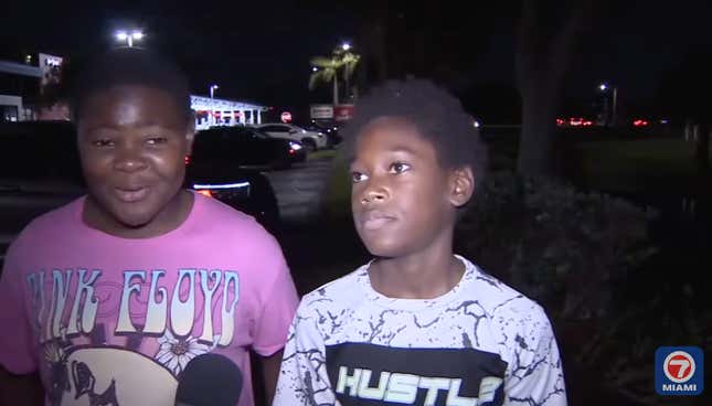 Image for article titled How a Florida Driver is Alive Because of These Two Black 13-Year-Old Boys