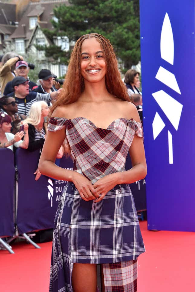 DEAUVILLE, FRANCE - SEPTEMBER 06: Malia Ann Obama attends the opening ceremony during the 50th Deauville American Film Festival on September 06, 2024 in Deauville, France. 