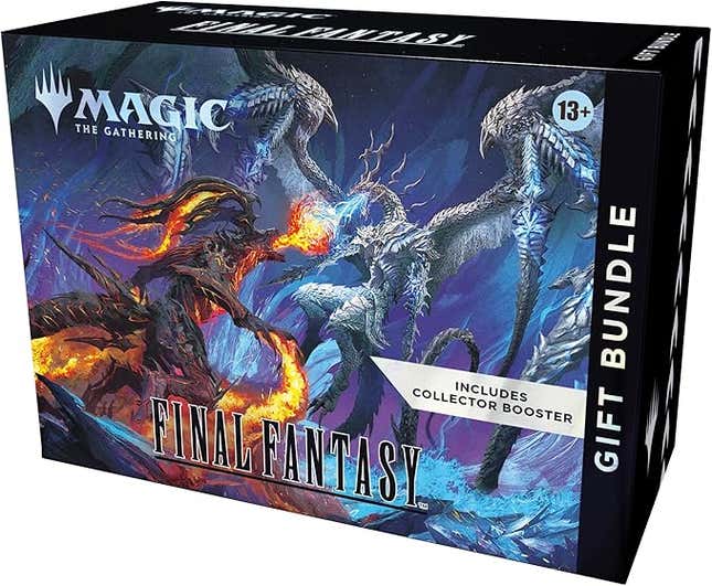 An image shows Final Fantasy-themed Magic: The Gathering cards.