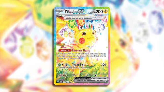 Pikachu ex Special Illustration Rare.