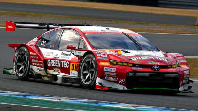 2020 APR Racing Toyota GR Sport Prius GT300 seen on track.