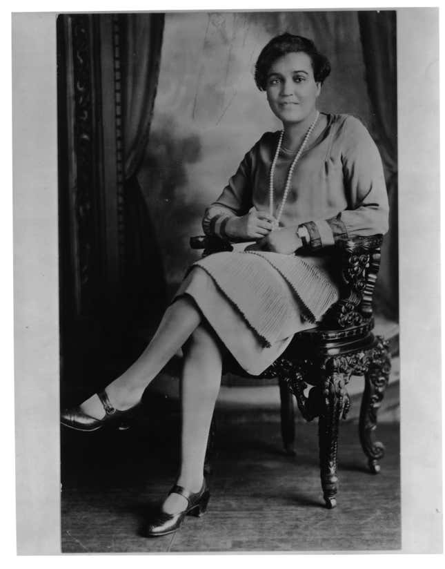 Poet and Critic Jessie Redmon Fauset, circa 1920.