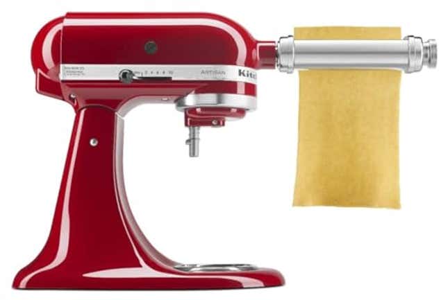 Image for article titled Elevate Your Pasta Game with 25% Off KitchenAid&#39;s Pasta Roller Attachment