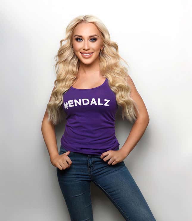 Anderegg’s advocacy work is in support of Alzheimer’s research and awareness.