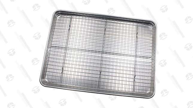 Checkered Chef Baking Sheet With Wire Rack | $19 | Amazon | Clip Coupon