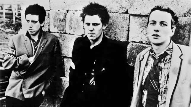 A photo of British punk band, The Clash. 