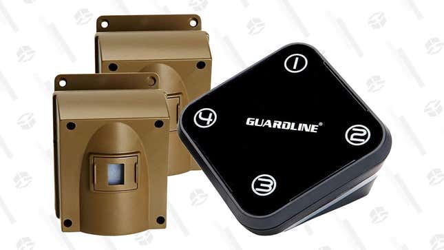 Guardline Wireless Driveway Alarm w/ 2 Sensors + 1 Receiver | $59 | Amazon