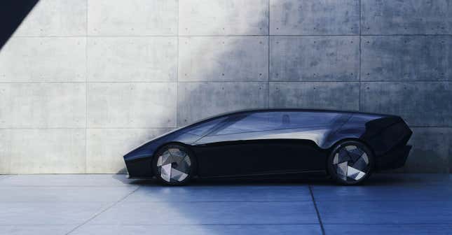 Side view of the Honda Saloon concept