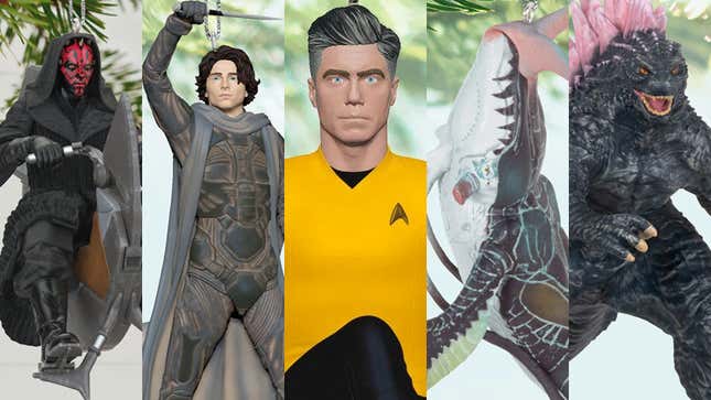 Image for article titled This Christmas, Stare Into the Wide, Wide Eyes of Hallmark&#39;s New Sci-Fi Ornaments