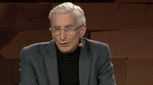 Martin Rees giving a TED talk in 2014