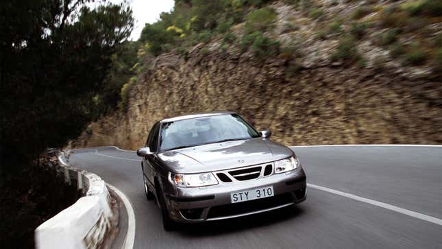 A photo of a Saab 9-5 sedan