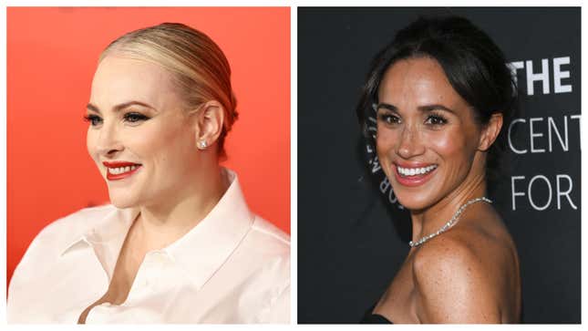 Meghan McCain, left; Meghan Markle.