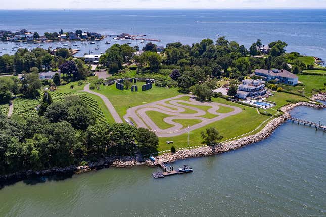 Image for article titled Buy This $35M Oceanside Go Kart Track, Get A Mansion, A Castle, And A Replica Of Stonehenge Absolutely Free