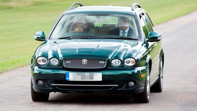 A photo of Queen Elizabeth's 2009 Jaguar X-Type Estate.