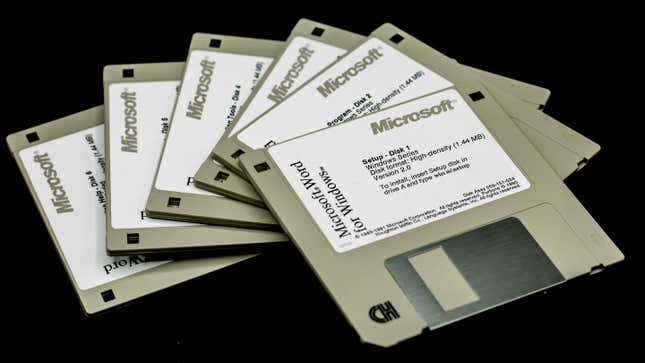 Microsoft Word For Windows Version 2.0 on 3.5 Floppy Disk Set of 6 was released to the world in 1991