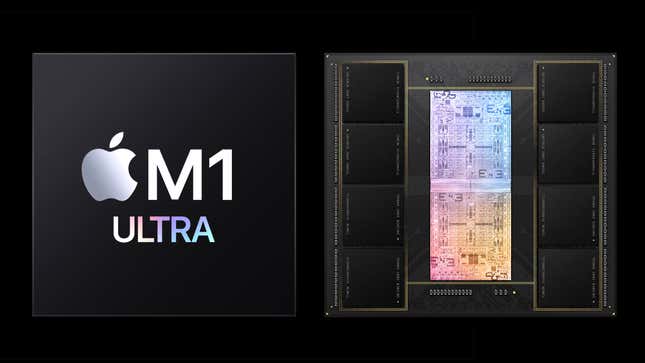 Image for article titled Apple&#39;s M1 Ultra Is Its Most Powerful Chip Yet