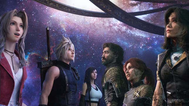 FF7 and Clair Obscur characters appear together. 
