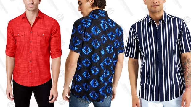  Men’s Button Down Shirts | Starting at $7 | Macy’s