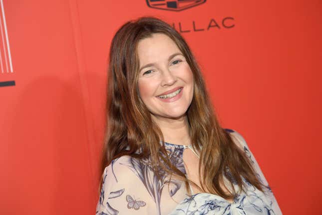 FILE - Drew Barrymore attends the Time100 Gala, celebrating the 100 most influential people in the world, at Frederick P. Rose Hall, April 26, 2023, in New York. The National Book Awards dropped Barrymore as the host for this year&#39;s ceremony, Tuesday, Sept. 12, 2023, a day after her talk show taped its first episode since the Hollywood writers strike began. (Photo by Evan Agostini/Invision/AP, File)